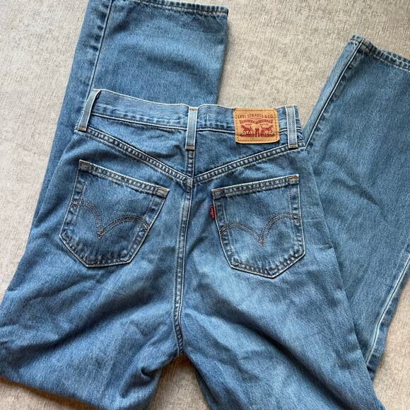 Denim Straight Leg Jeans for Women - Picture 3 of 3